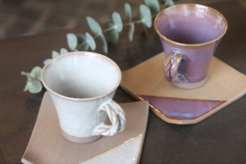 三角珈琲・白釉 | 会津慶山焼